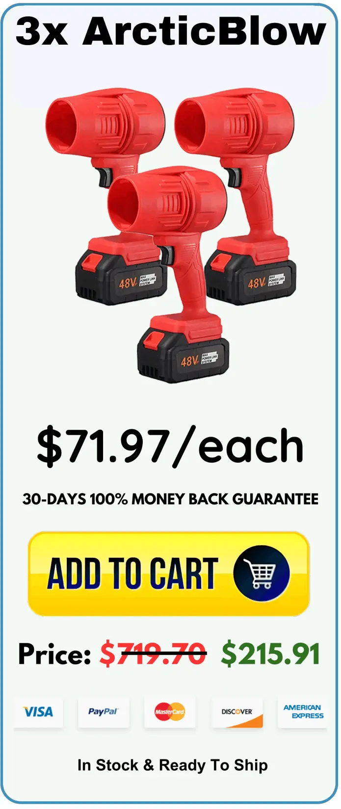 ArcticBlow package offer price 